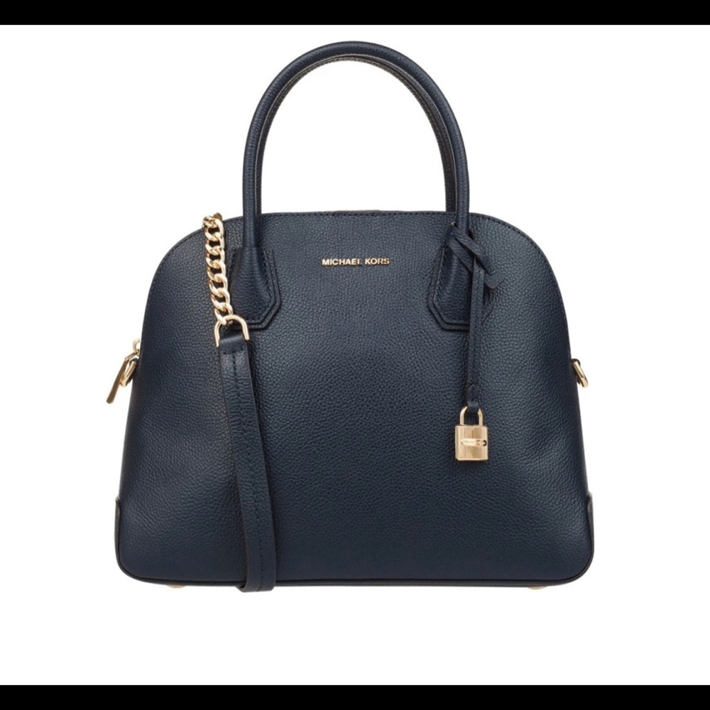 Michael Kors Medium Saffiano Leather Satchel Black